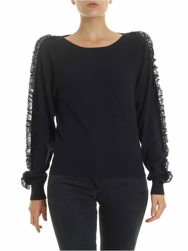 See by Chloé Pull Col Rond - Bleu