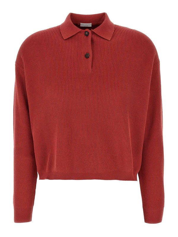 Brunello Cucinelli Polo - Rouge