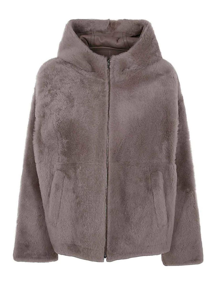 Yves Salomon Veste Casual - Gris