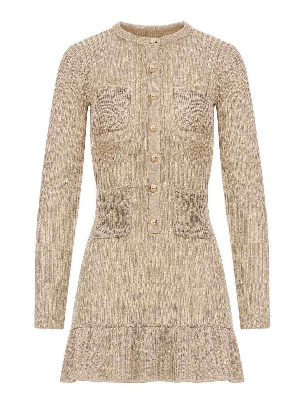 Self Portrait Robe Courte - Métallique