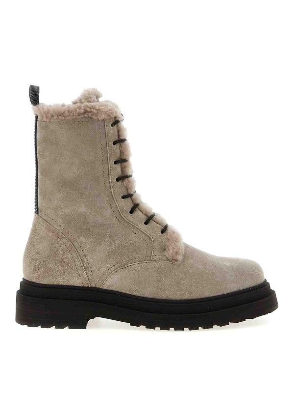 Brunello Cucinelli Bottes - Gris