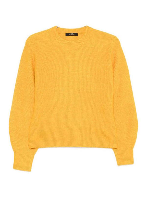 Twinset Pull Col Bateau - Jaune
