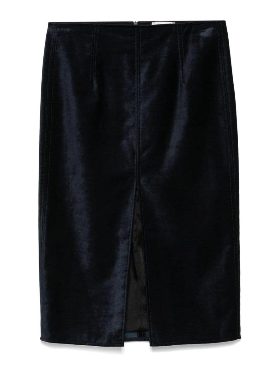 Forte Forte Jupe Midi - Bleu