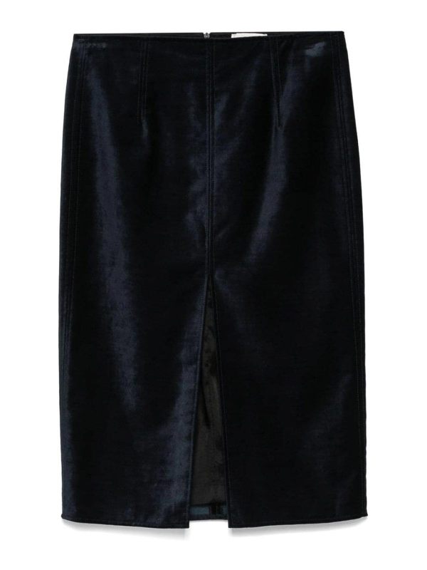 Forte Forte Jupe Midi - Bleu