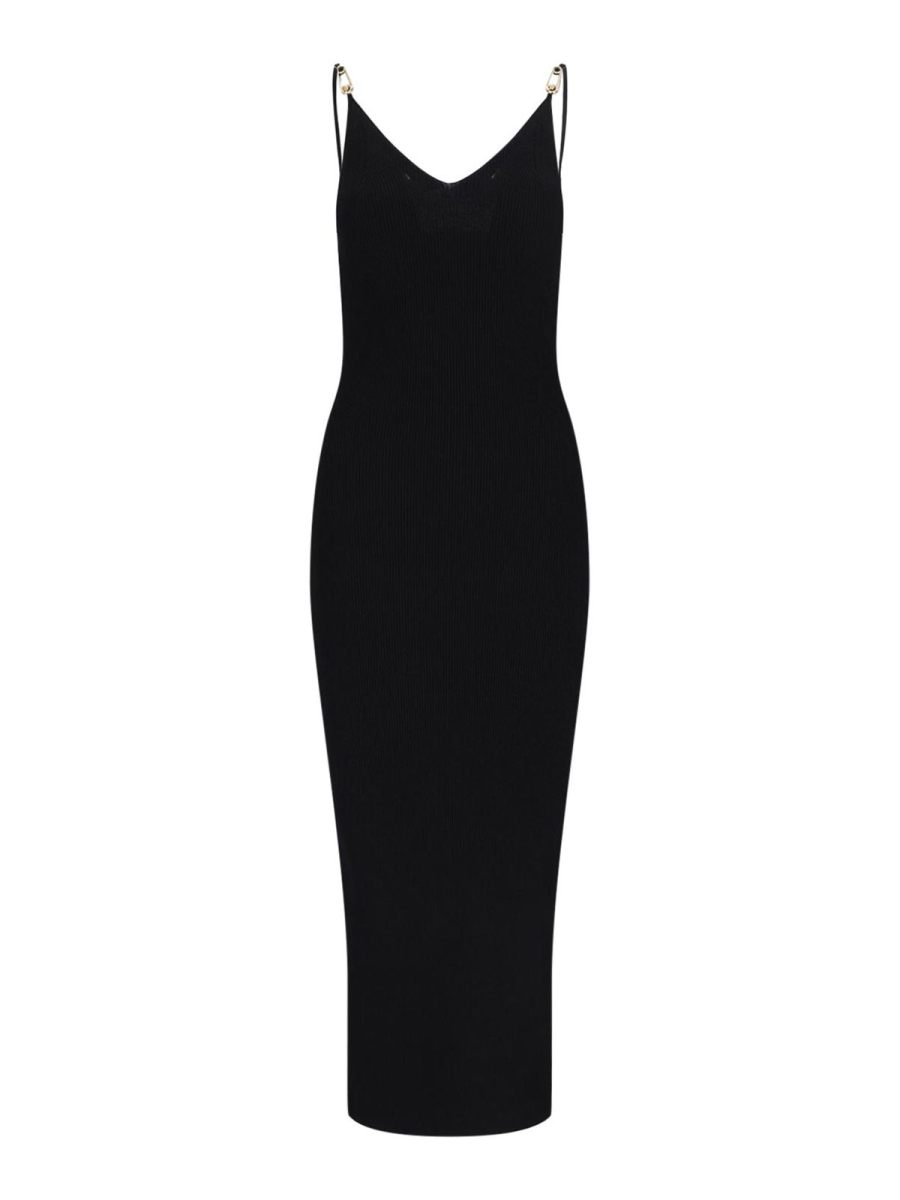 Versace Robe Au Genou - Noir