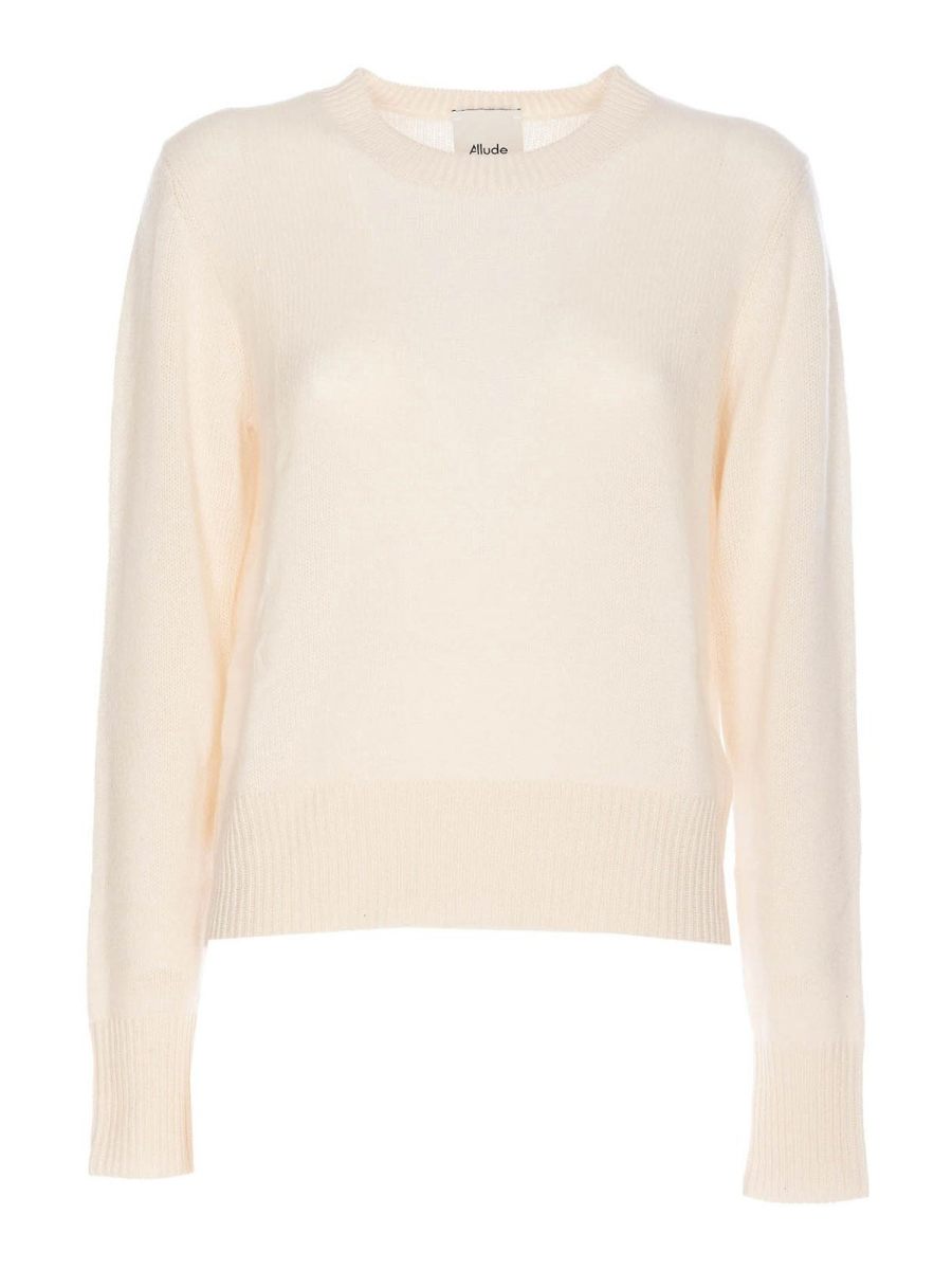 Allude Pull Col Rond - Blanc
