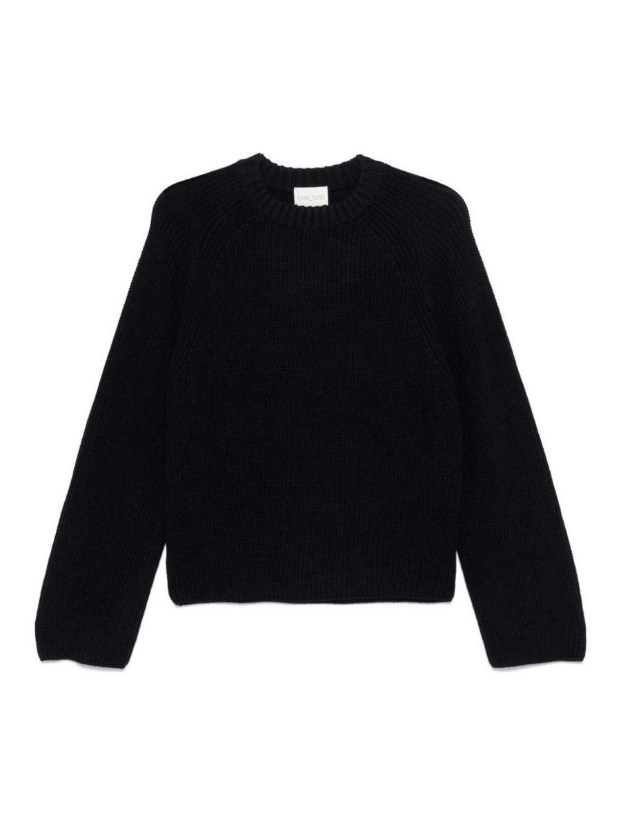 Forte Forte Pull Col Bateau - Bleu