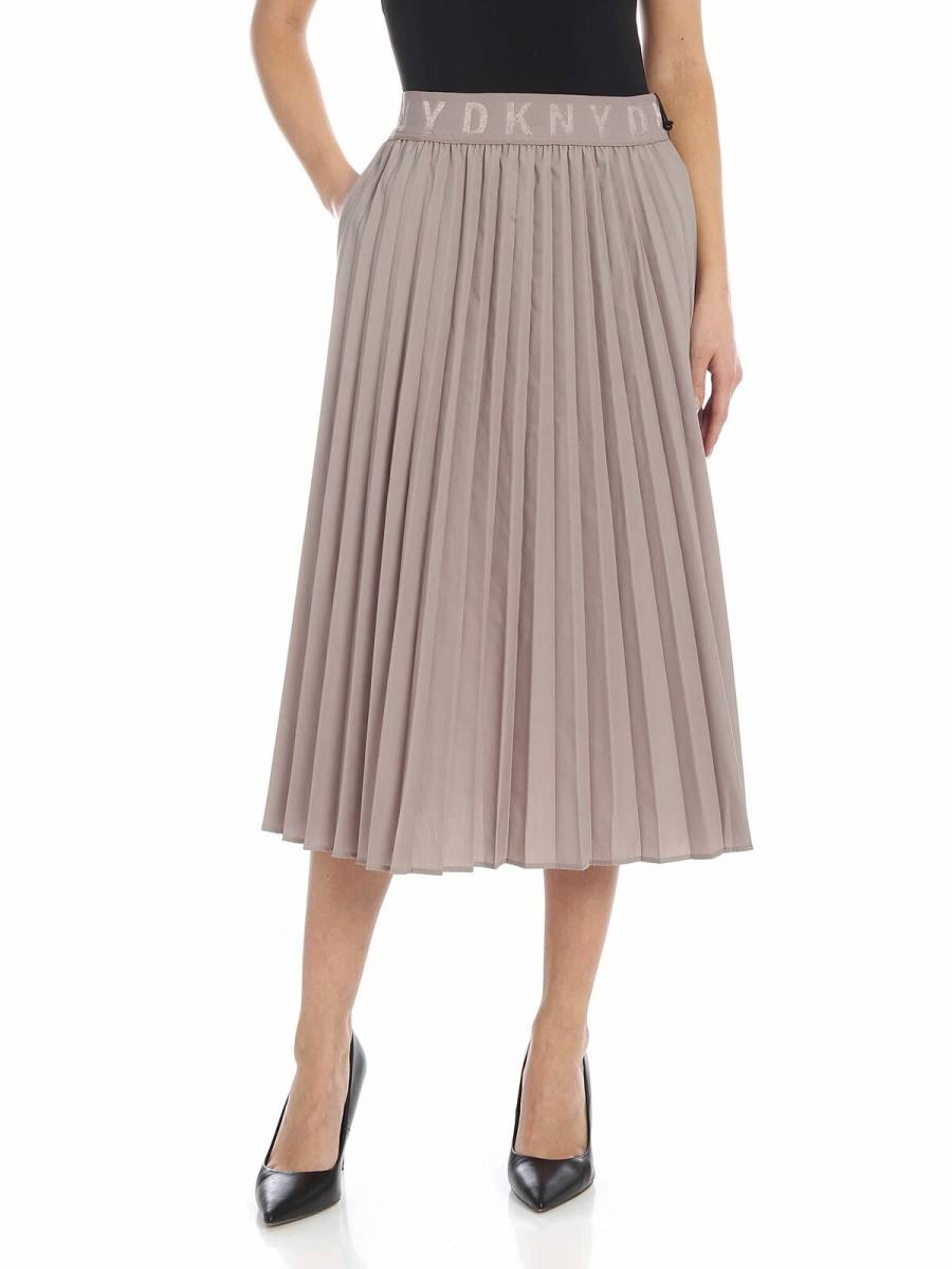 Dkny Jupe Longue - Marron