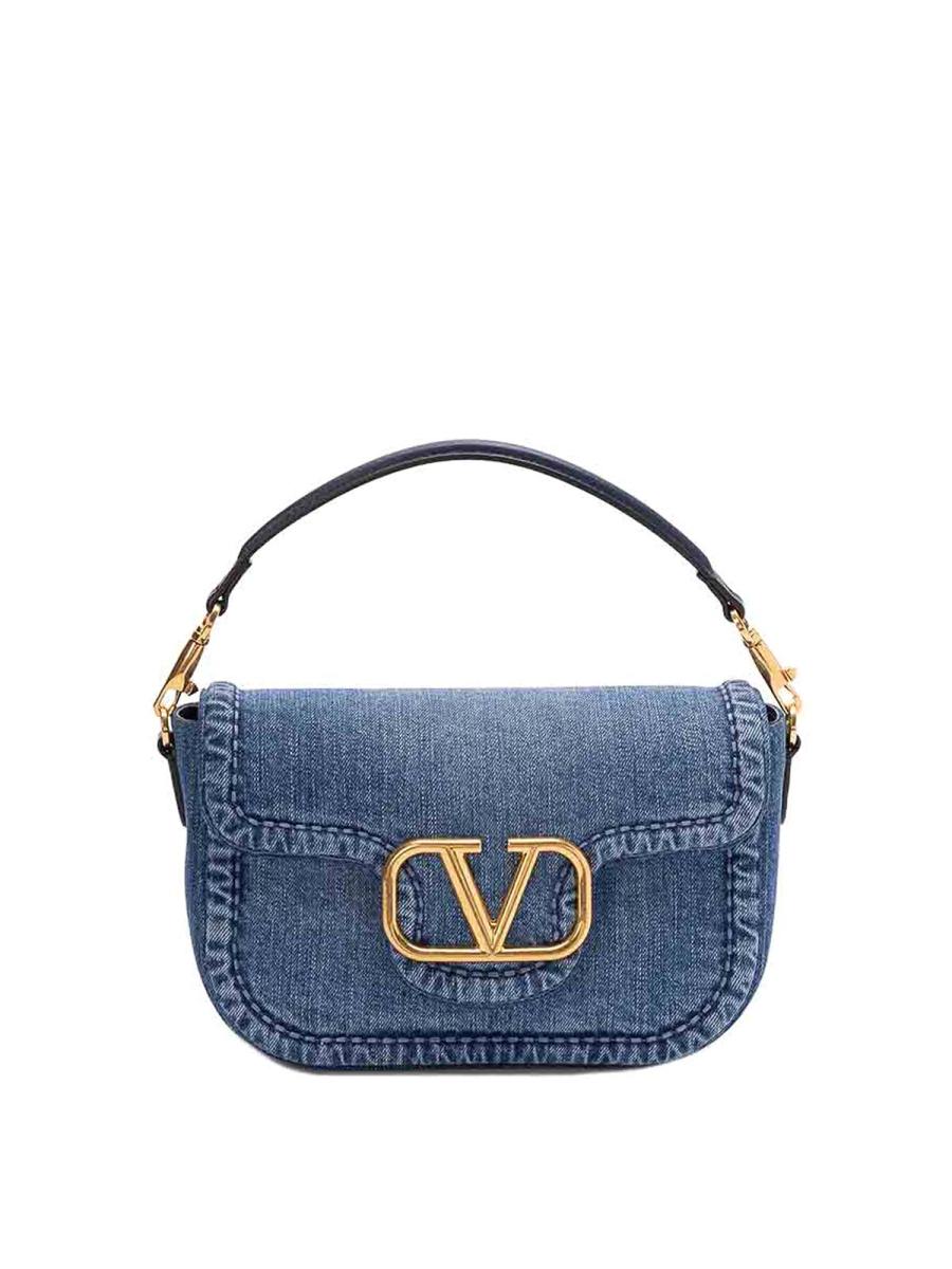 Valentino Garavani Sac Porté Épaule - Foncé Délavé