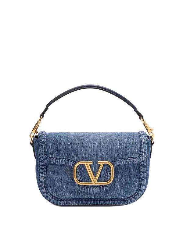 Valentino Garavani Sac Porté Épaule - Foncé Délavé