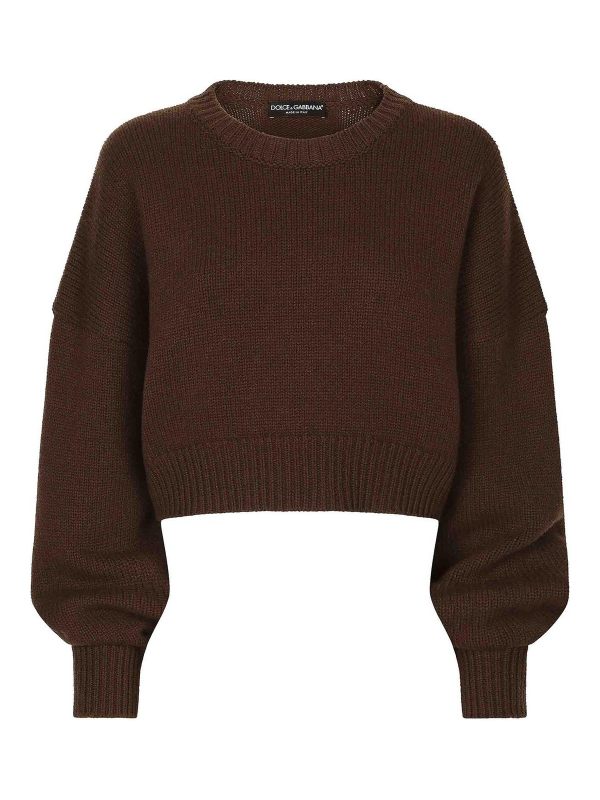 Dolce & Gabbana Pull Col Bateau - Marron