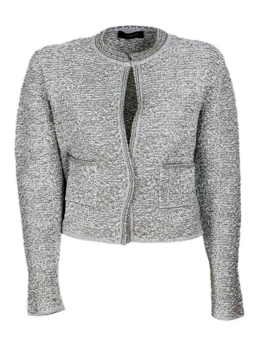 Fabiana Filippi Pull Col Rond - Argent
