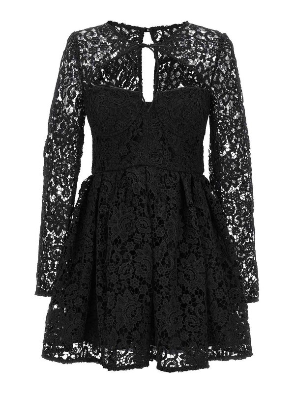 Self Portrait Robe Courte - Noir