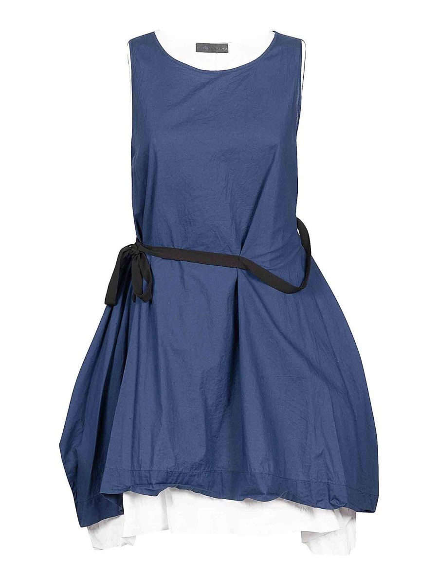 Maria Calderara Robe Courte - Bleu