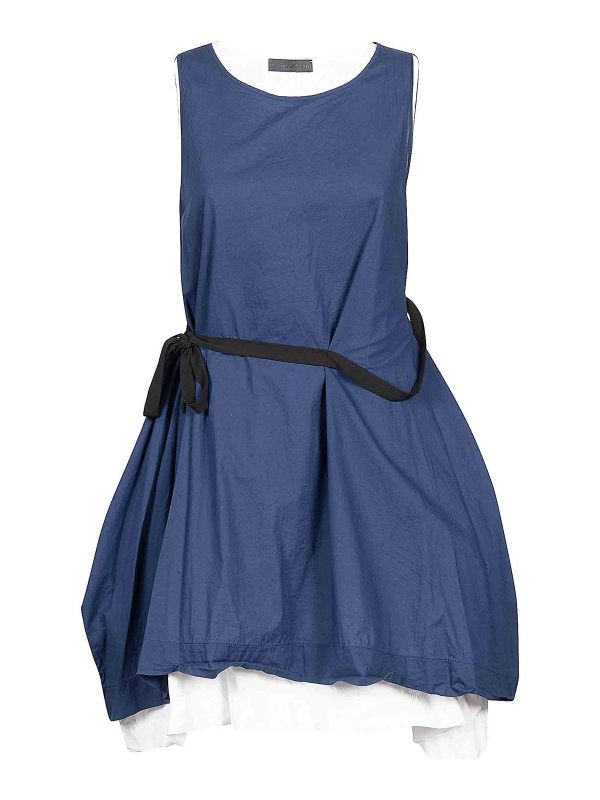 Maria Calderara Robe Courte - Bleu