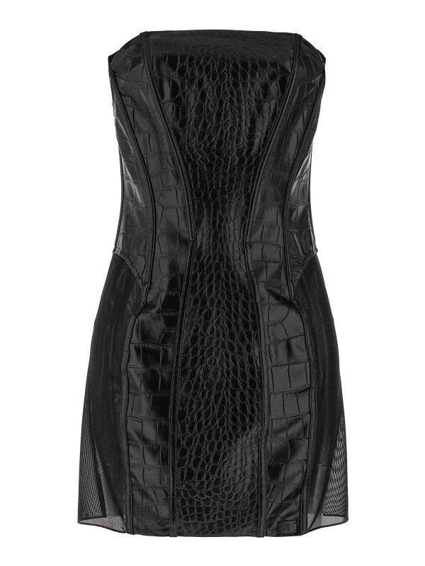 Elisabetta Franchi Robe Au Genou - Noir