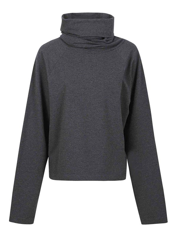 Norma Kamali Pull Col Roulé - Gris