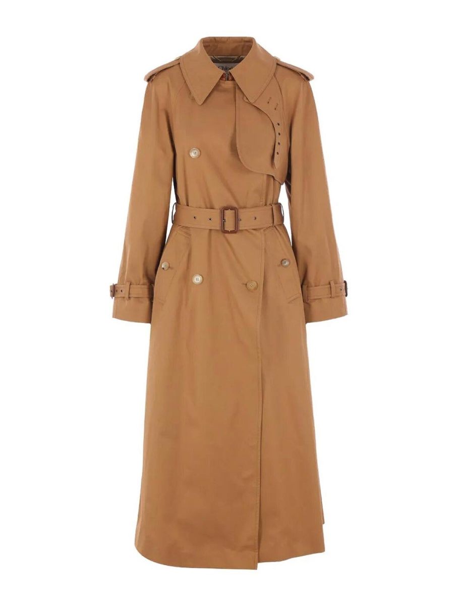 Chloe' Trench-Coat - Marron