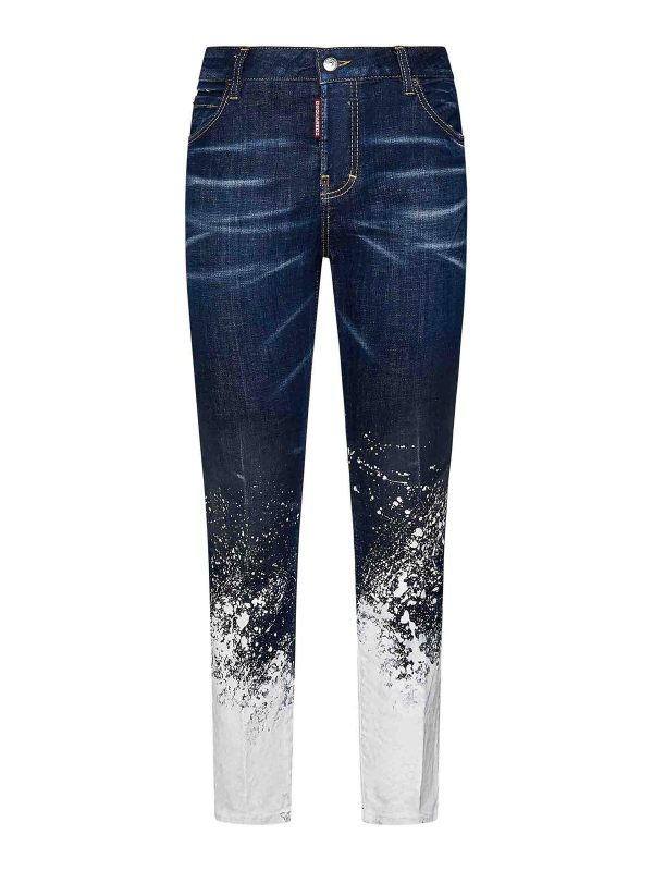 Dsquared2 Jean Bootcut - Bleu
