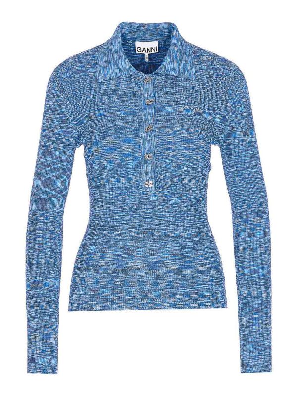 Ganni Polo - Bleu
