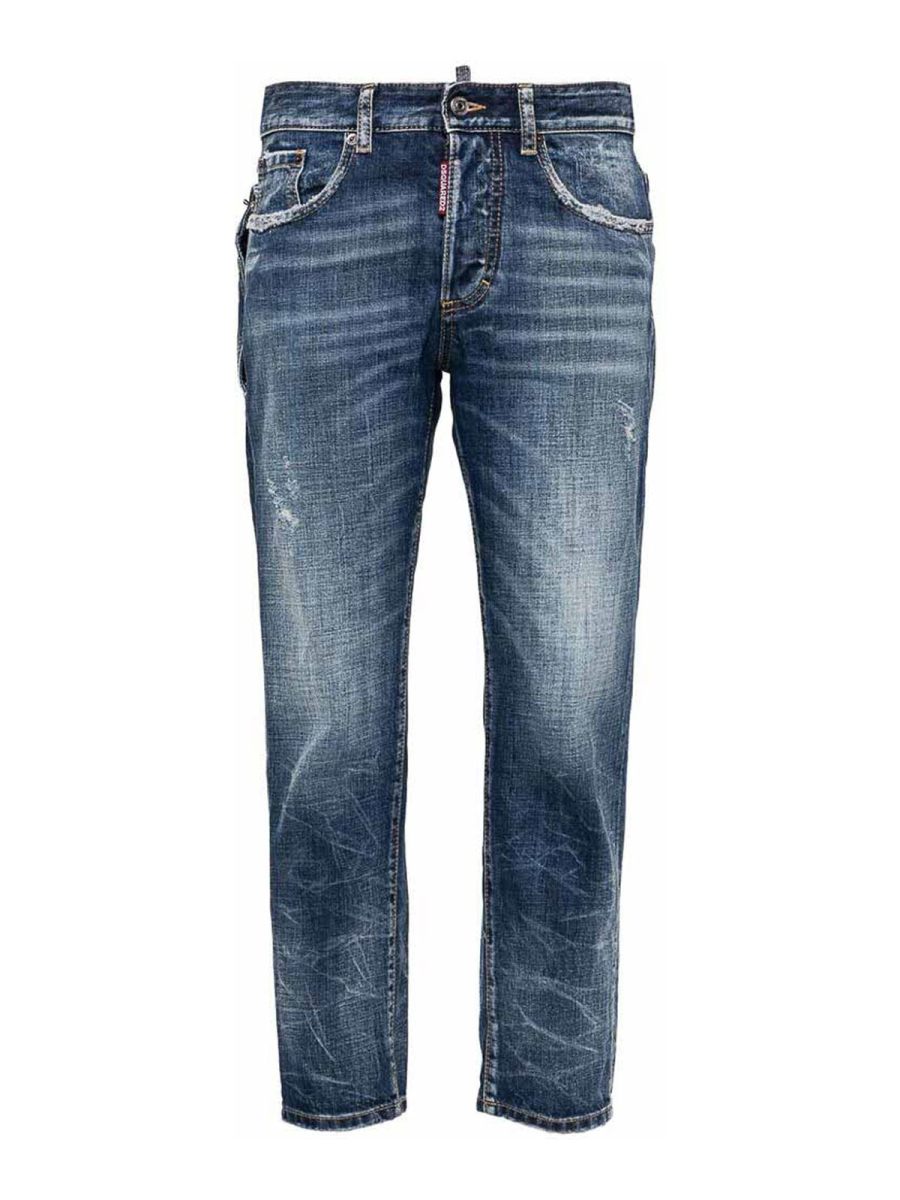 Dsquared2 Jean Bootcut - Bleu
