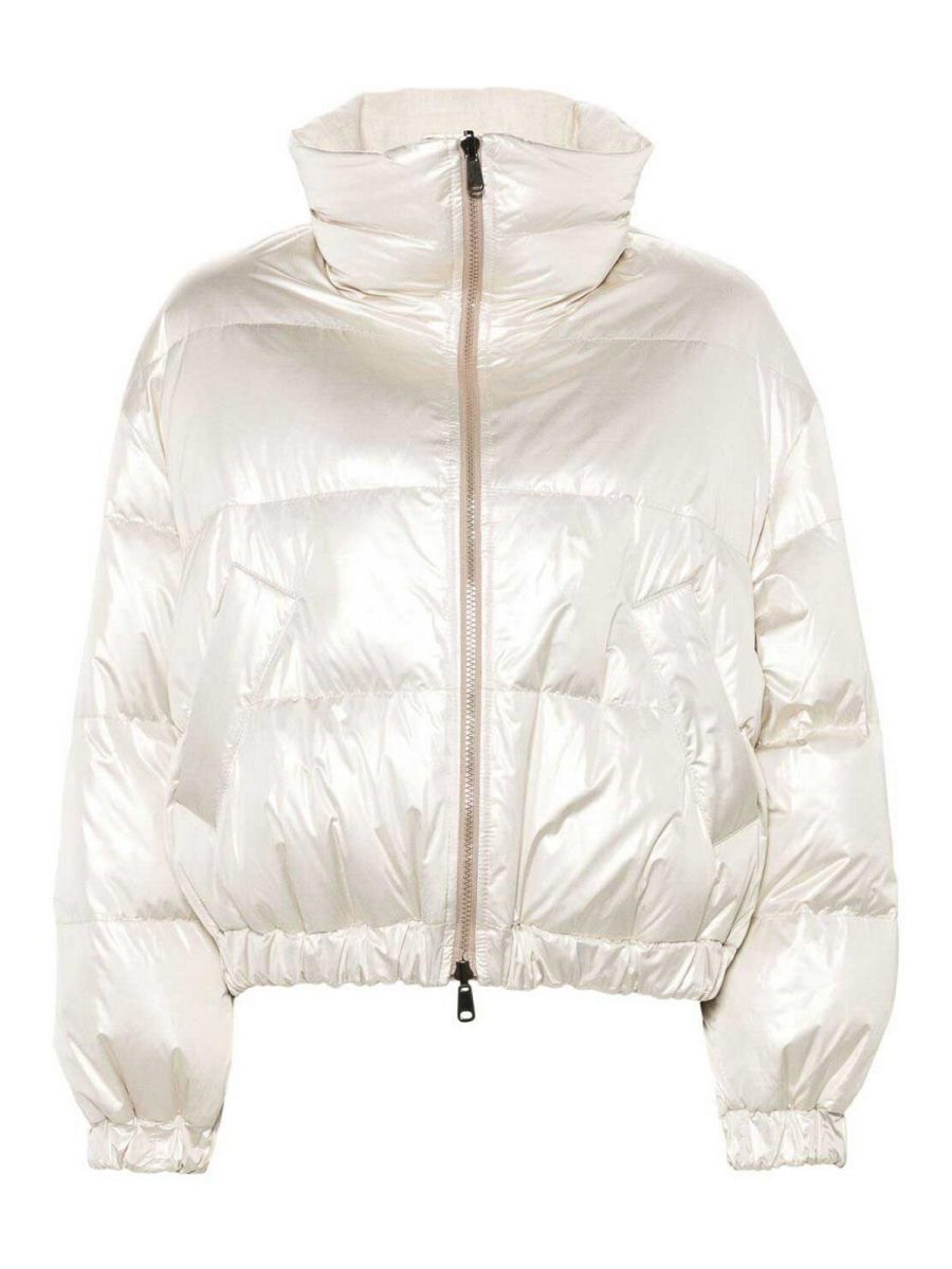Brunello Cucinelli Blouson Rembourré - Or Blanc