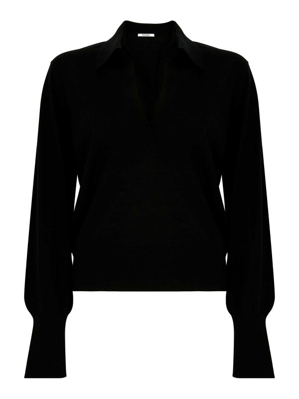 Kangra Cashmere Pull Col Rond - Noir