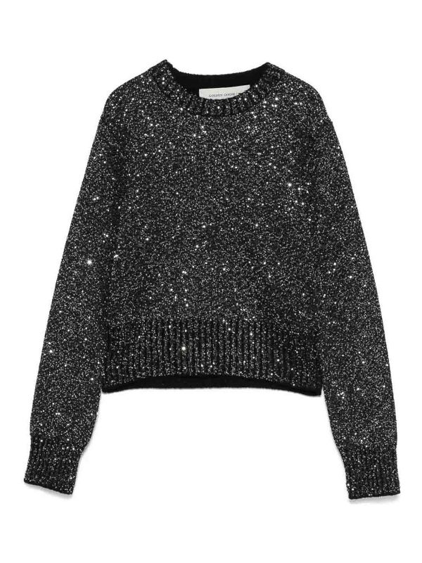 Golden Goose Pull Col Bateau - Noir