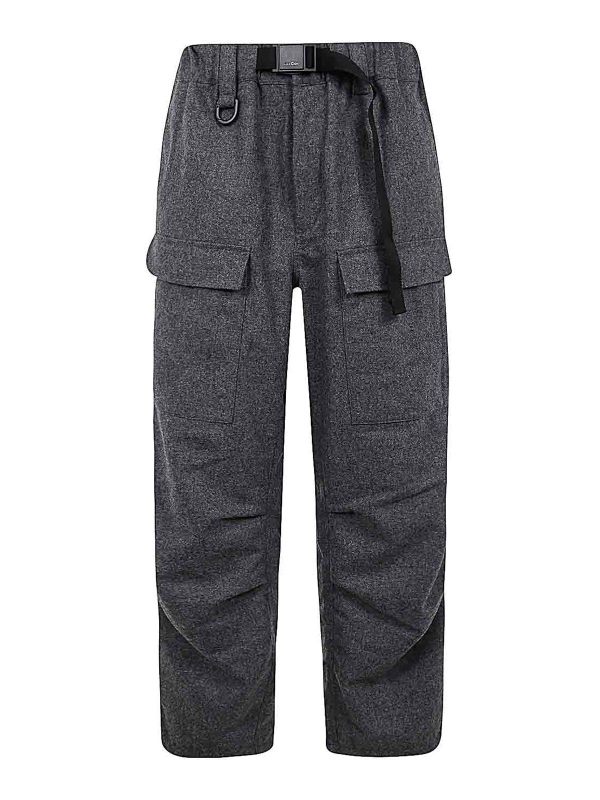 Y-3 Pantalons Décontractés - Gris