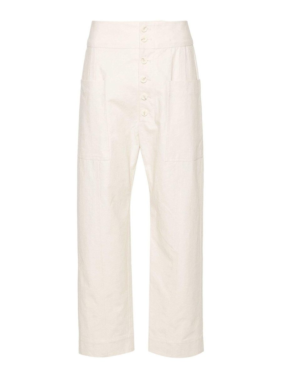 Plan C Pantalons Décontractés - Crème