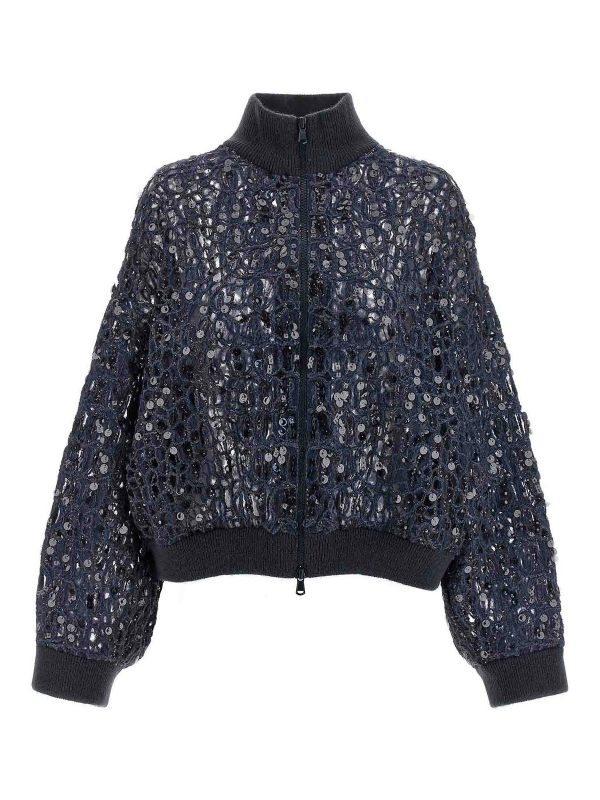 Brunello Cucinelli Cardigan - Bleu
