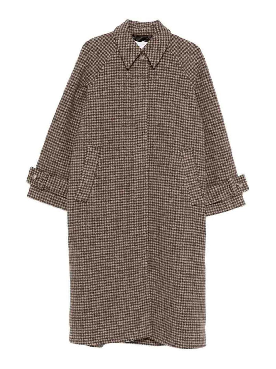 Samsoe Samsoe Manteau Au Genou - Argent