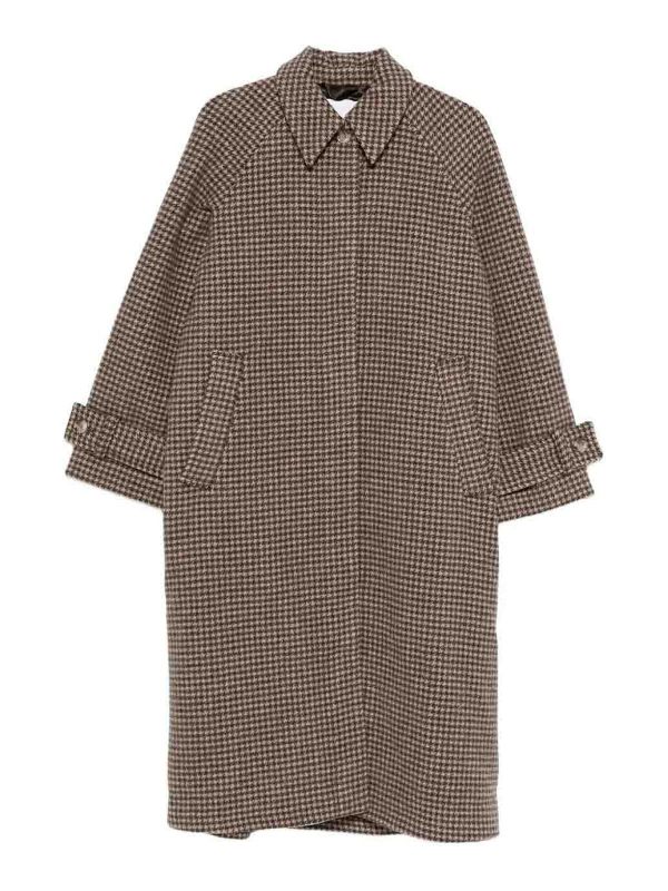 Samsoe Samsoe Manteau Au Genou - Argent