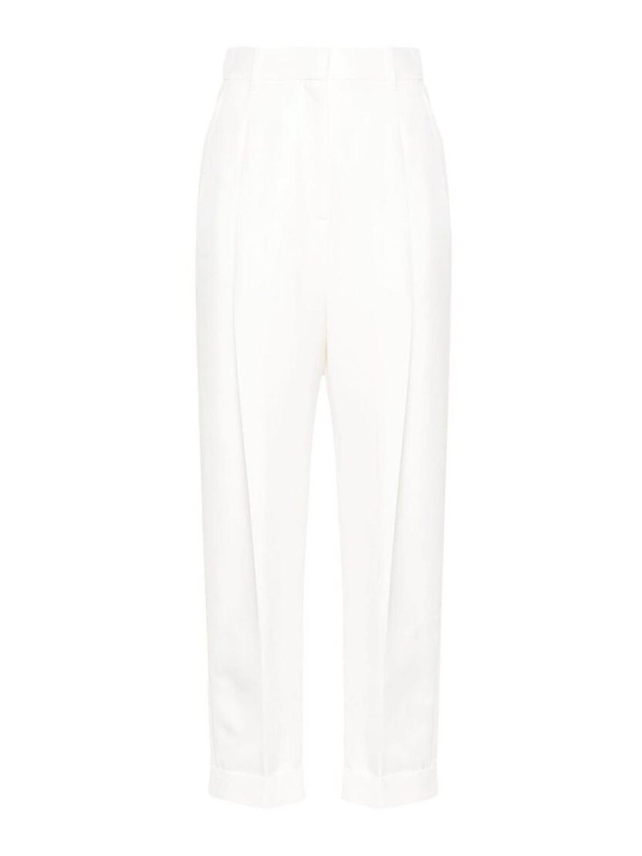 Alexander Mcqueen Pantalons Décontractés - Blanc