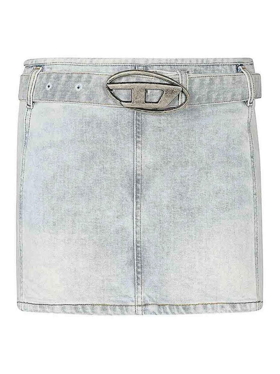 Diesel Jupe Midi - Foncé Délavé