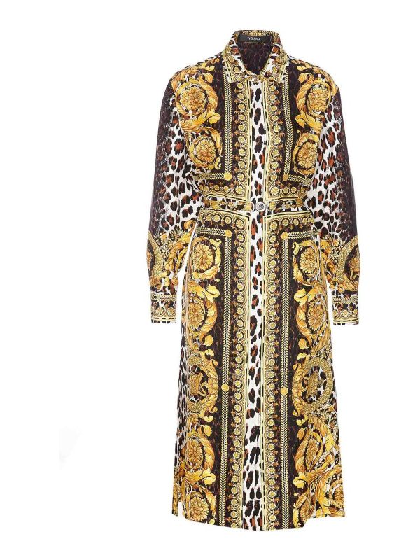 Versace Robe Au Genou - Noir