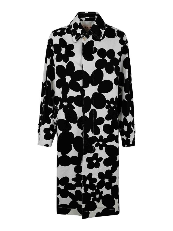 Marni Manteau Au Genou - Noir