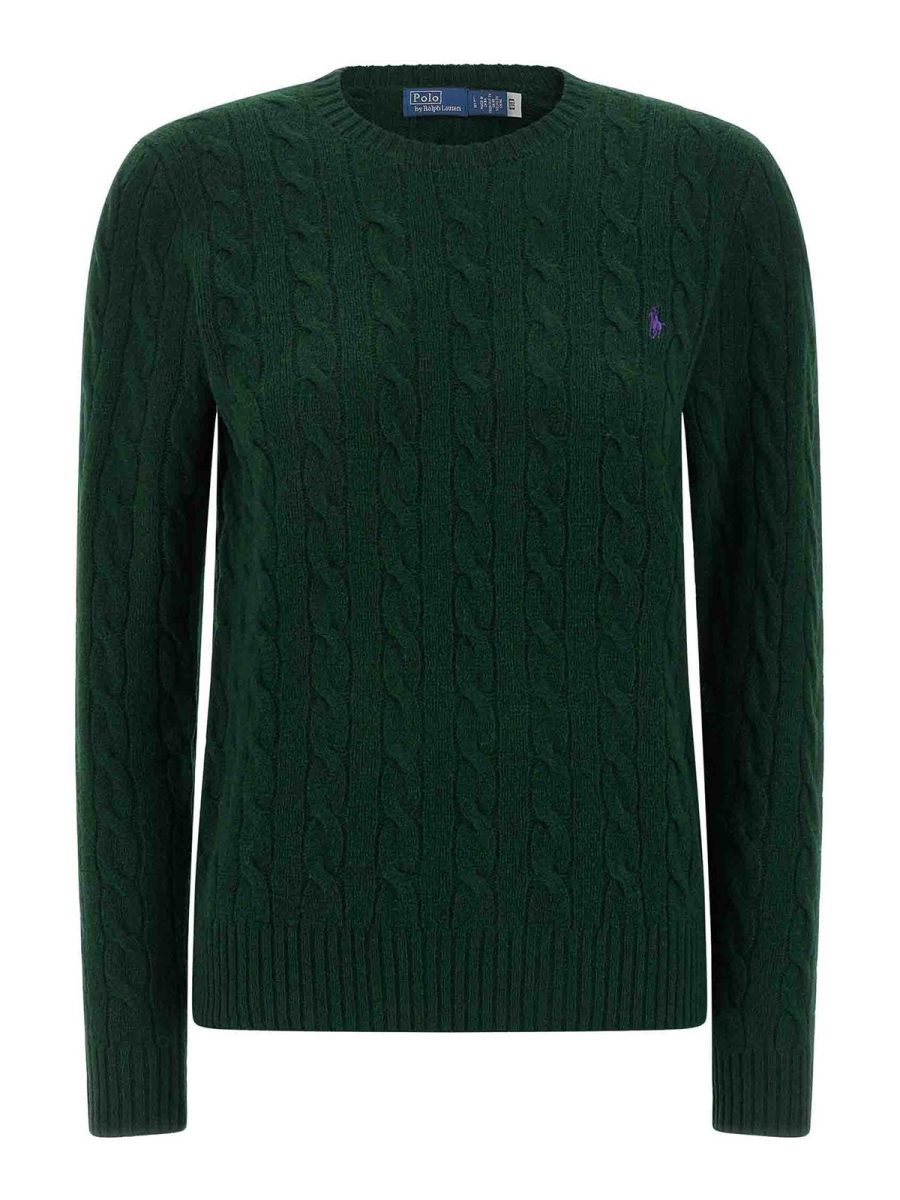 Polo Ralph Lauren Pull Col Rond - Vert