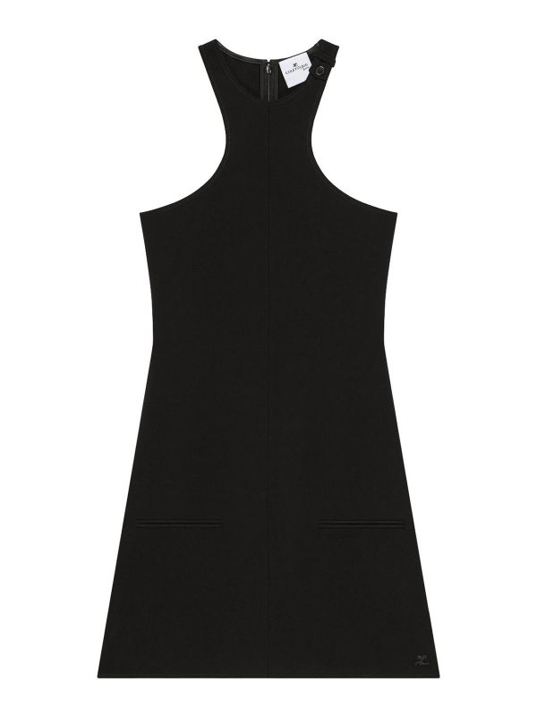 Courreges Robe Courte - Noir