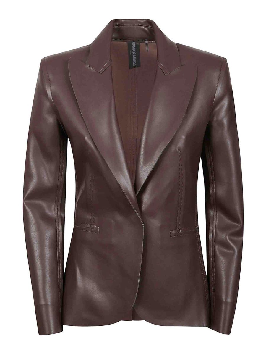 Norma Kamali Blazer - Marron Foncé
