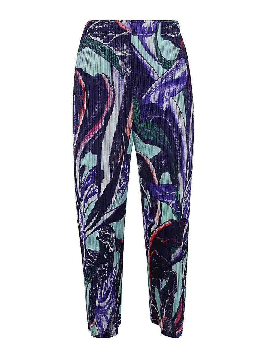 Pleats Please Issey Miyake Pantalons Décontractés - Rose