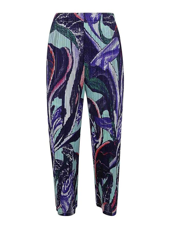Pleats Please Issey Miyake Pantalons Décontractés - Rose