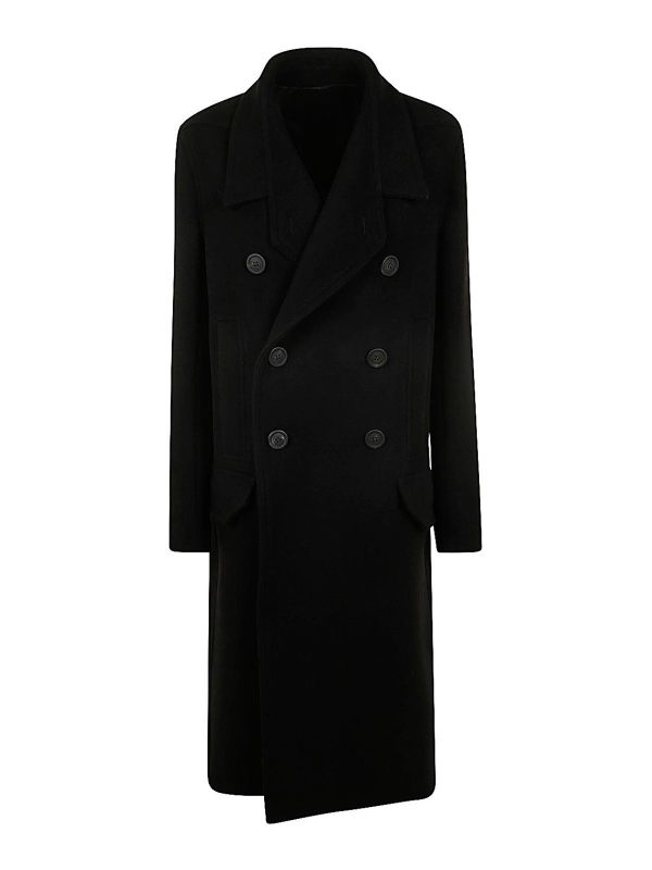 Rick Owens Manteau Long - Noir