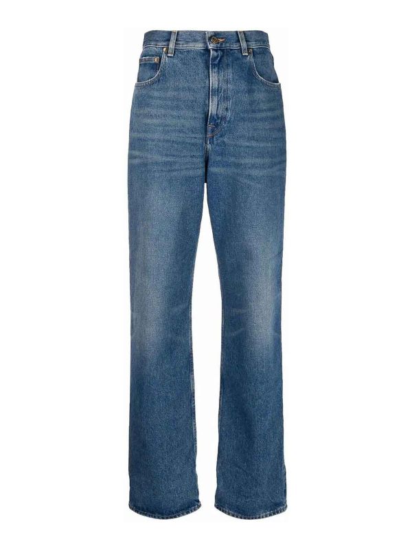 Golden Goose Jean Droit - Bleu