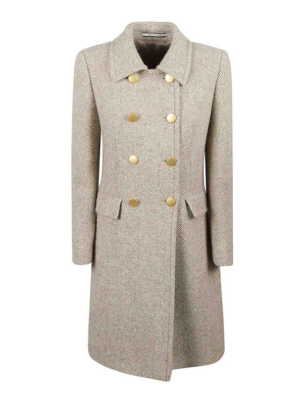 Tagliatore Manteau Au Genou - Beige