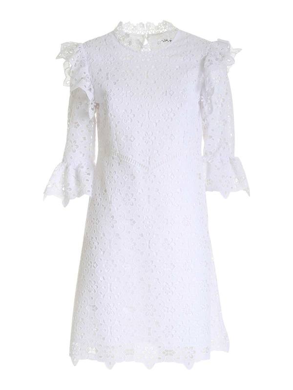Vivetta Robe Au Genou - Blanc