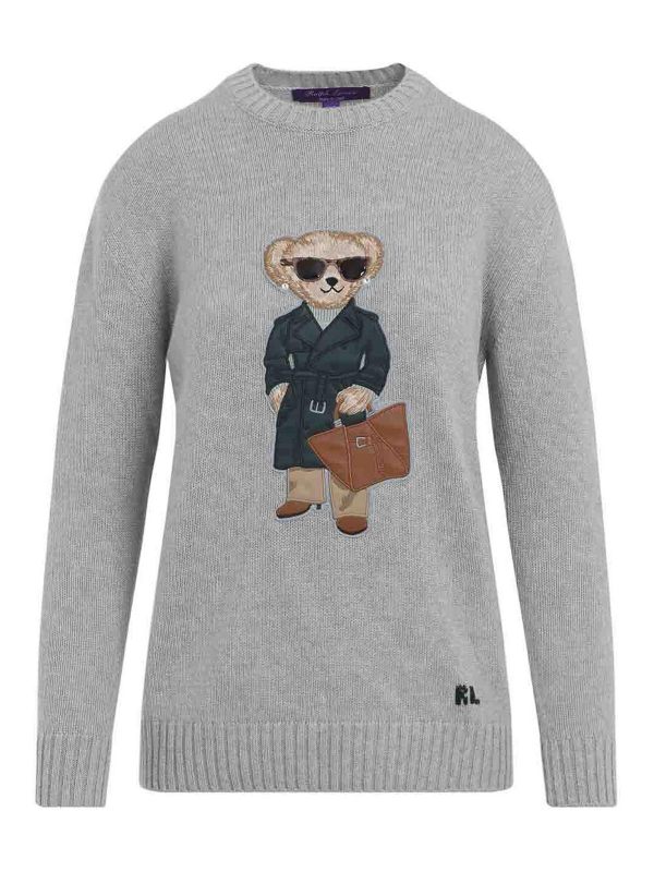 Ralph Lauren Pull Col Rond - Gris