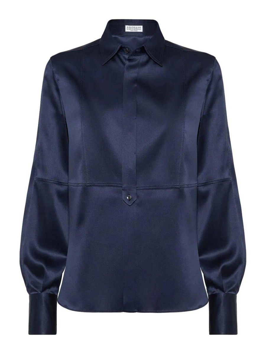 Brunello Cucinelli Chemise - Bleu