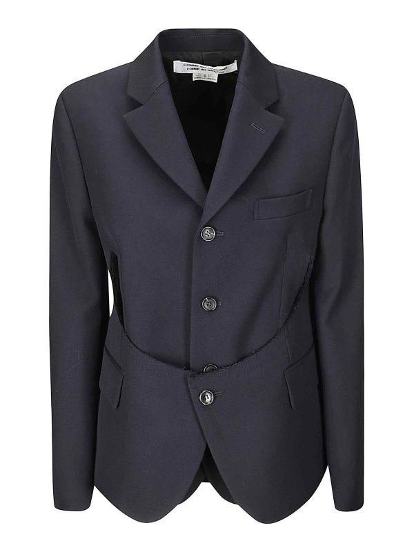 Comme Des Garcons Veste Casual - Bleu Foncé