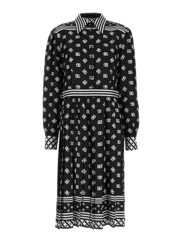 Dolce & Gabbana Robe Au Genou - Blanc